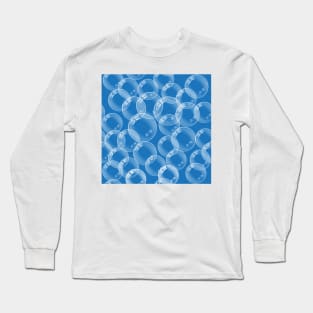 Bubbles seamless pattern Long Sleeve T-Shirt